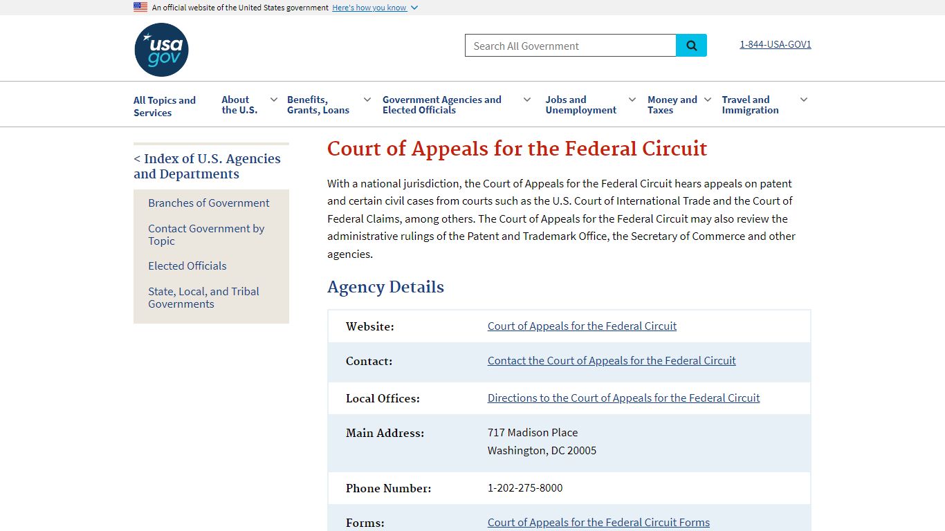 Court of Appeals for the Federal Circuit | USAGov